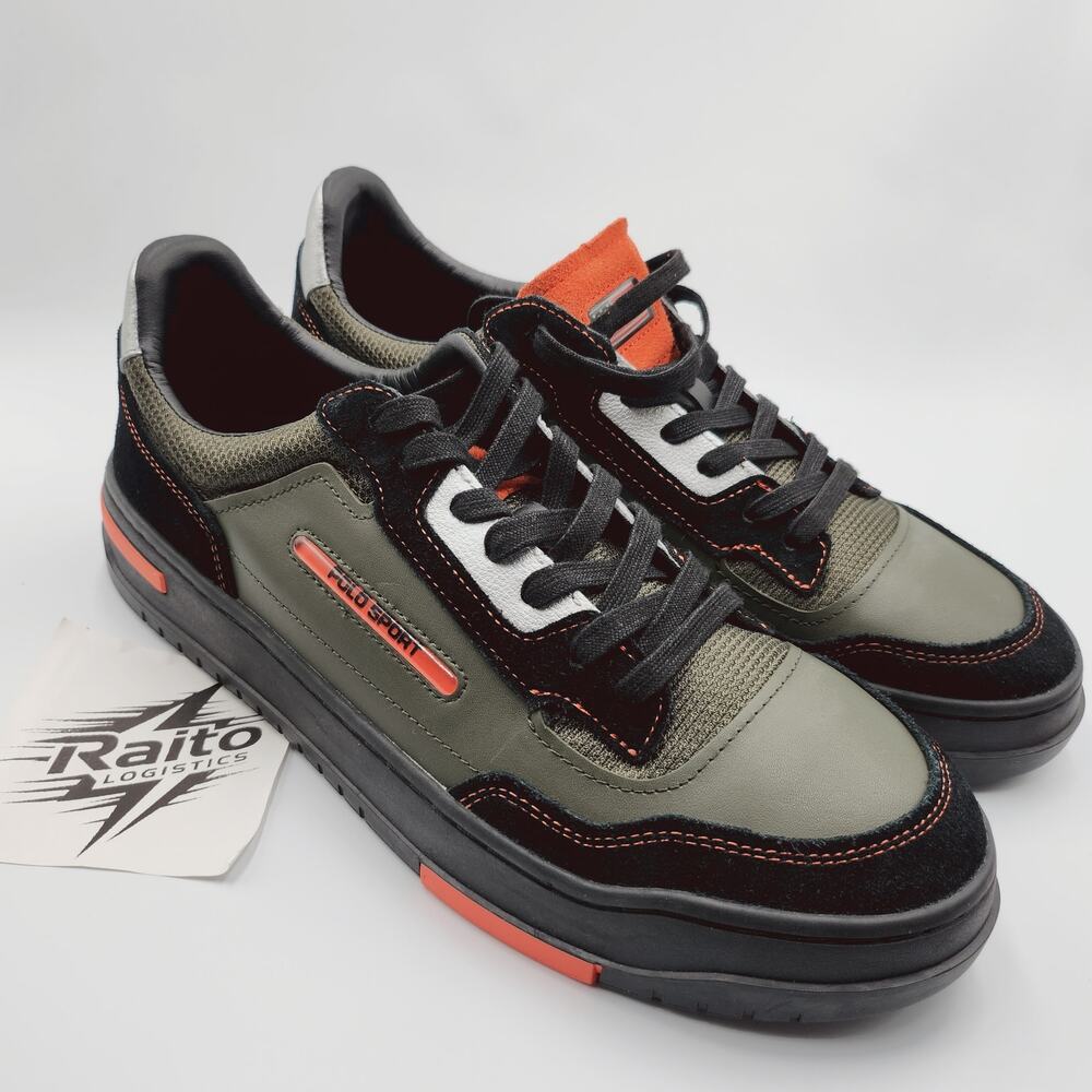 Mens Size 11 Ralph Lauren Sneakers Polo Sport PS 300 Olive Green PS 300-SK-LTL